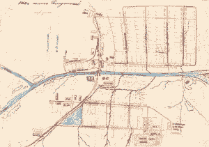 карта поселка в 1965 году